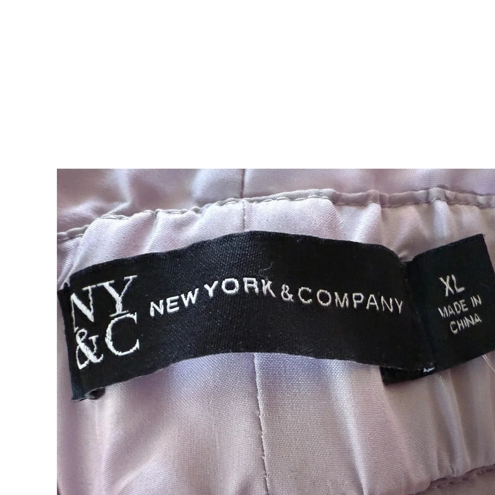 NY&C New‎ York & Company Sequin Shorts Lilac Purple Party Sparkly XL
